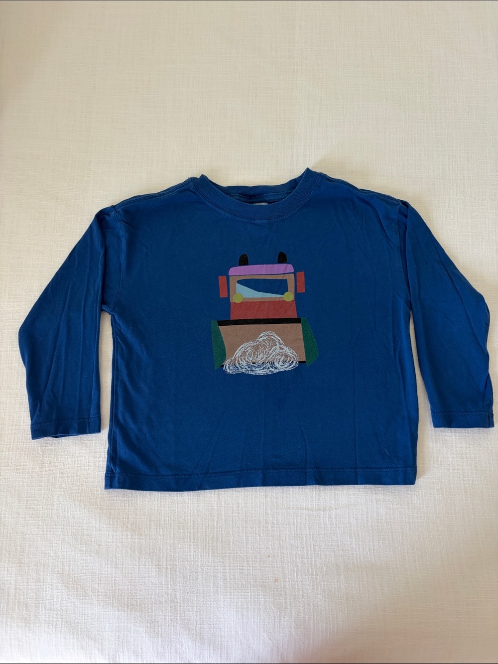 Blue Kids Long-Sleeve Graphic Tee